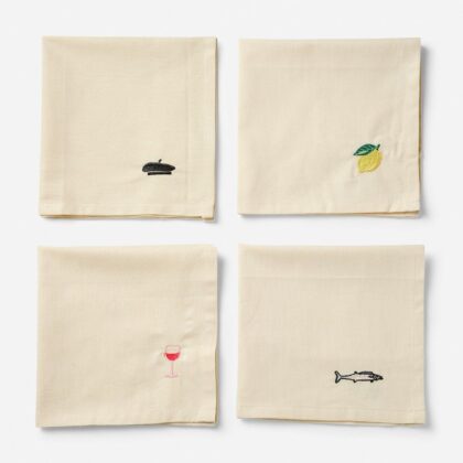 เซตผ้าปักปลาน้อยและพืชน้ำ