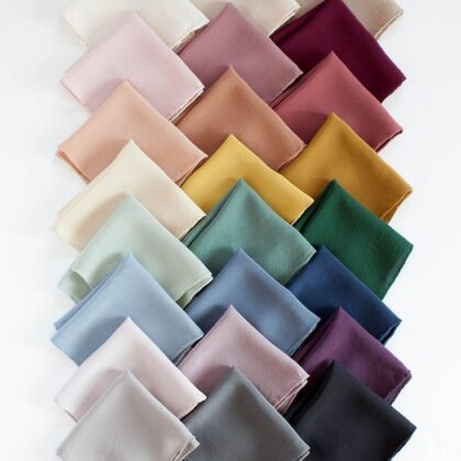 ผ้าเช็ดหน้าโทนไล่สี Rainbow (แพค 12 ผืน)